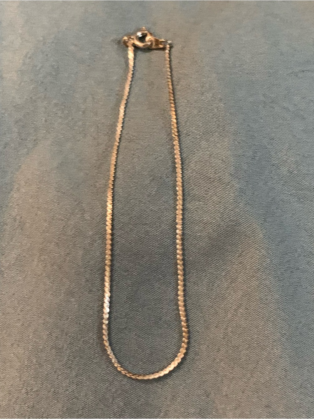 Classic Women's Sterling Silver Box-Herringbone Chain Bracelet